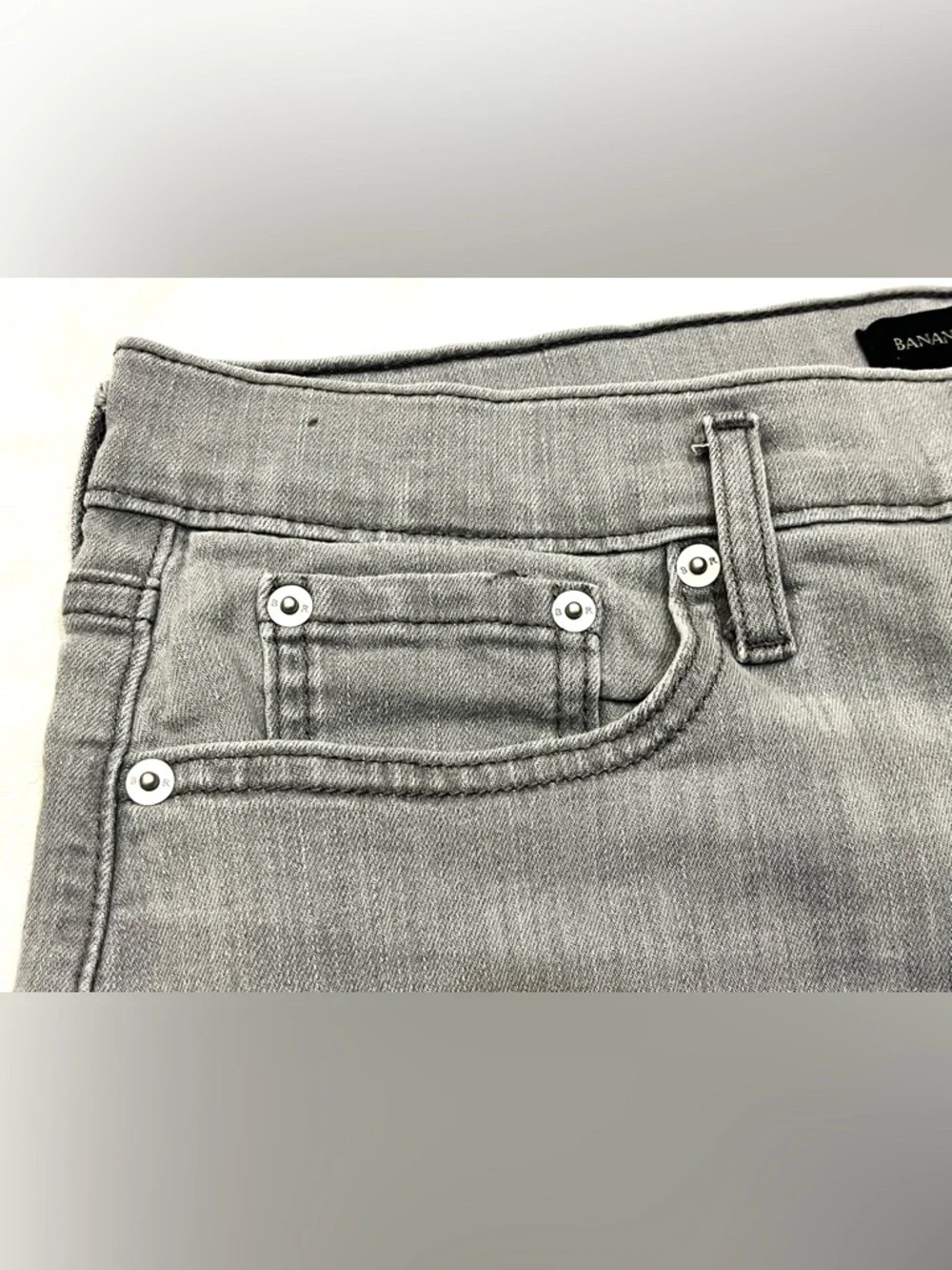 Banana Republic Women’s Light Gray Denim Shorts Plus Size 14